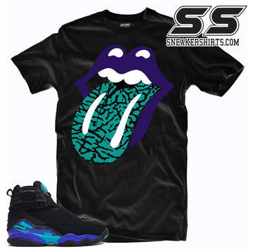 Jordan 8 Aqua Sneaker Matching Shirts