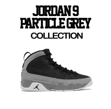 Jordan 9 particle Grey Sneaker Tees Match Retro 9s | Sneaker Shirts Match.
