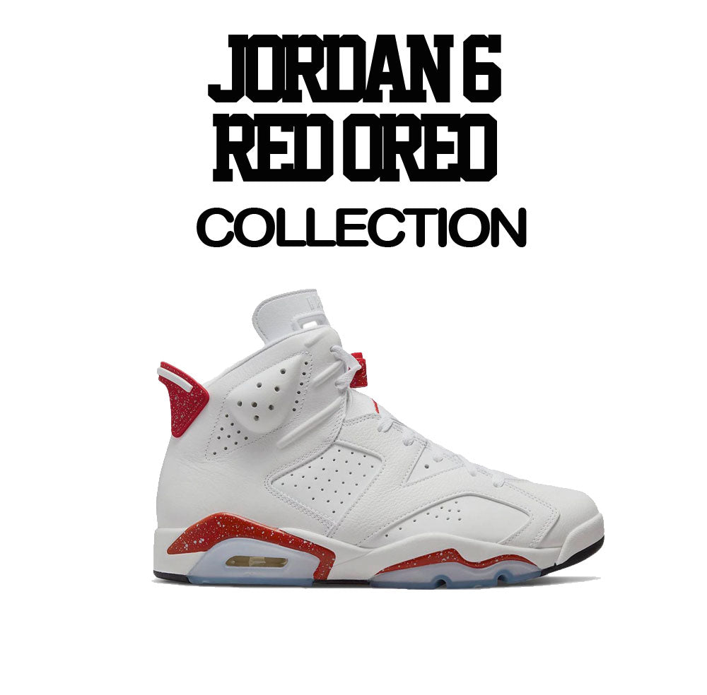 Jordan 6 Red Oreo Sneaker Tees Match Retro 6s | Sneaker Shirts Match