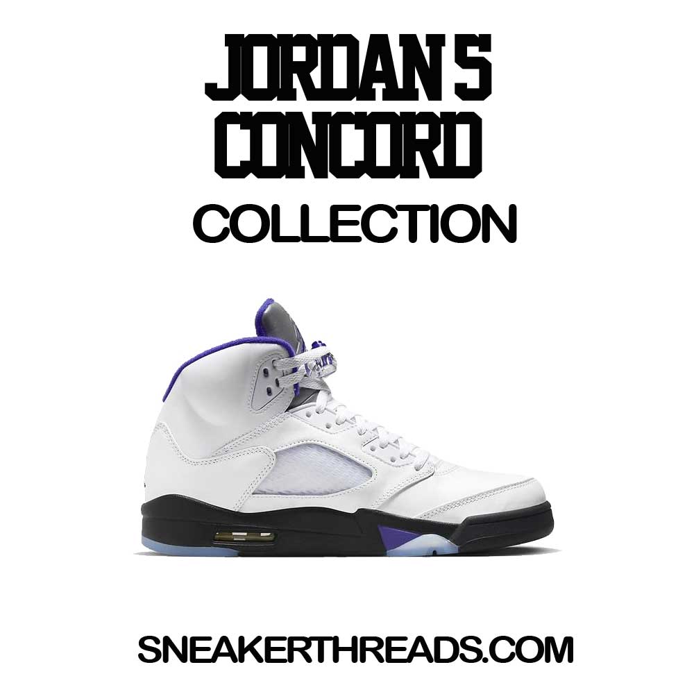 Jordan 5 Concord Sneaker Tees & Matching Outfits | AJ5 Concord Shirts
