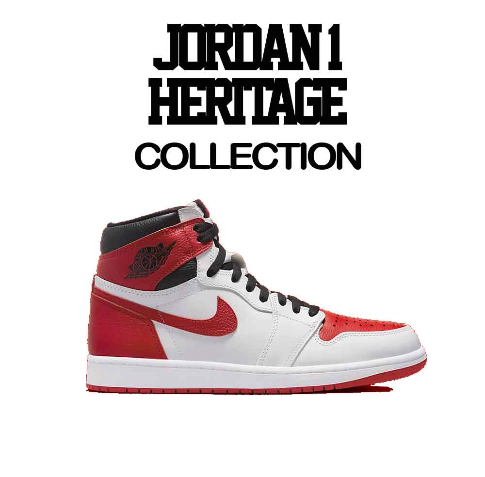 Air Jordan 1 OG Heritage Sneaker Matching Tees And outfits