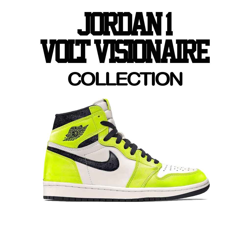 Jordan 1 Visionaire Volt Sneaker Tees And Matching T-Shirts