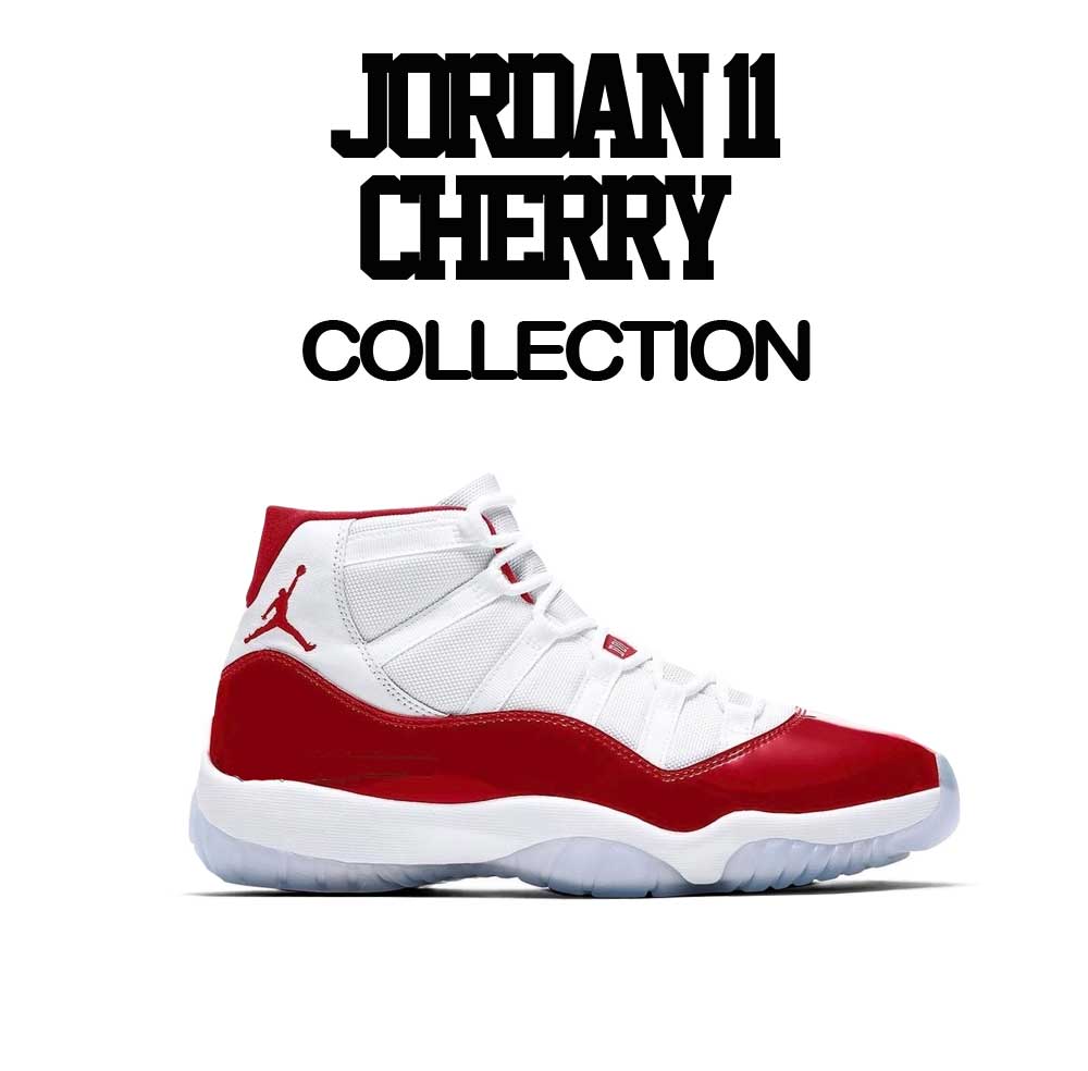 Jordan 11 Cherry Sneaker Tees & Matching T-Shirts