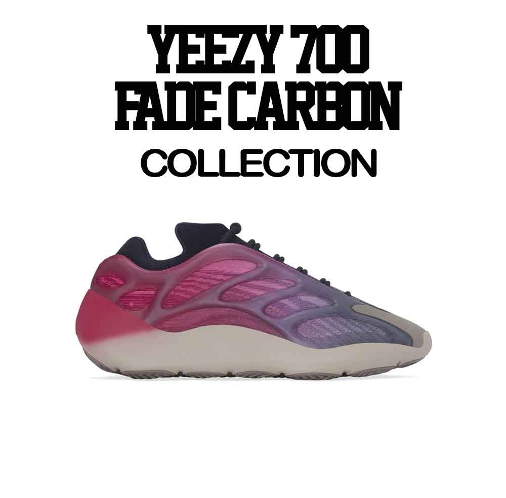 Yeezy 700 fade carbon sneaker tees