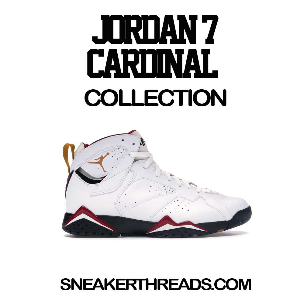 Jordan 7 Cardinal Sneaker Tees And shirts
