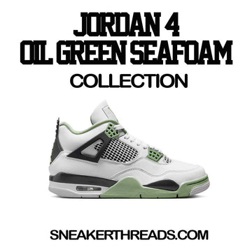 Jordan 4 Oil green (seafoam) Sneaker Tees And shirts