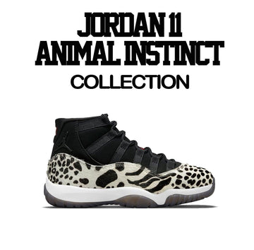 Jordan 11 animal instinct Tees Shirts | Sneaker outfits match 11s
