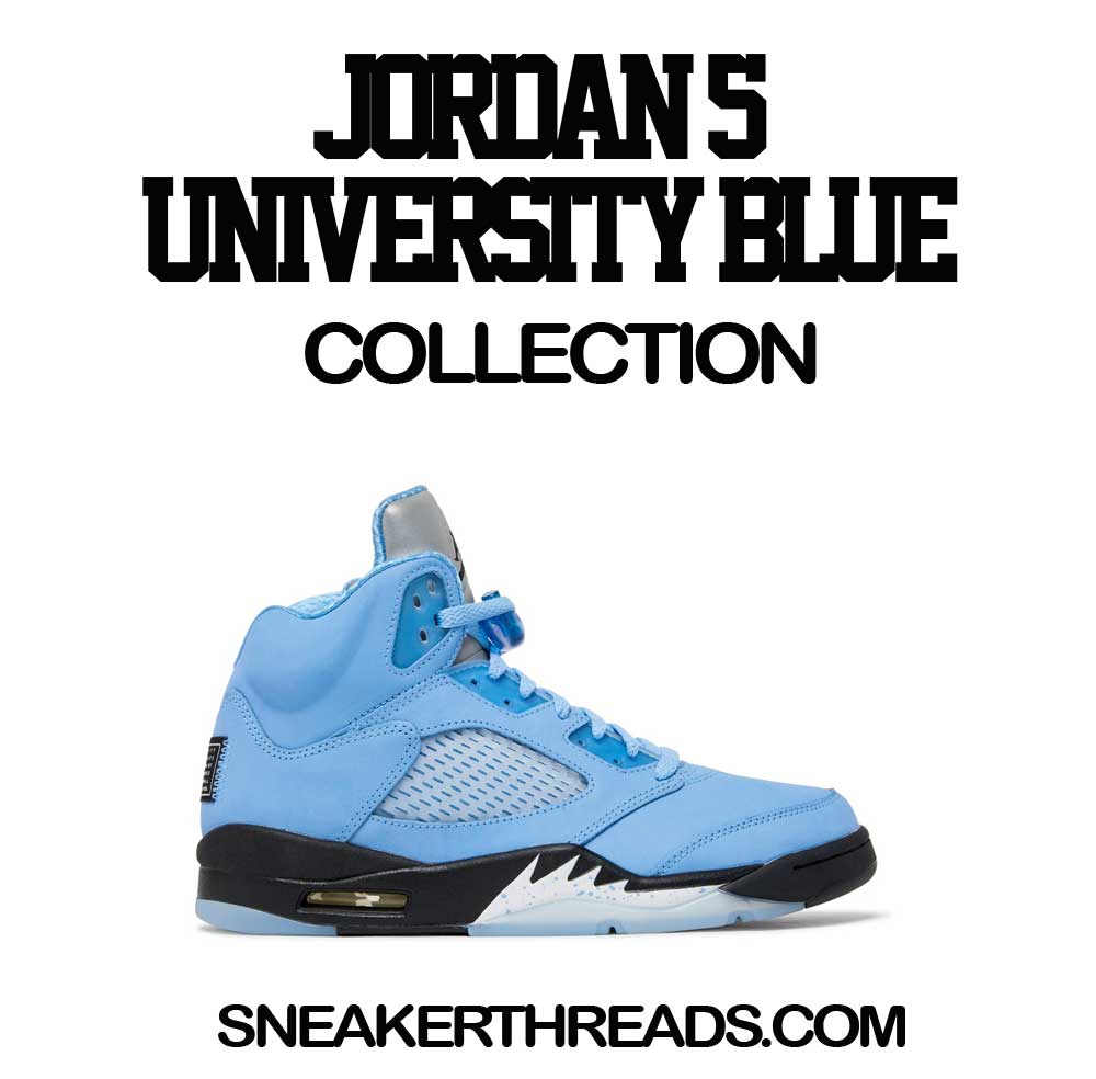 Retro 5 University Blue Sneaker T-shirts And Tees
