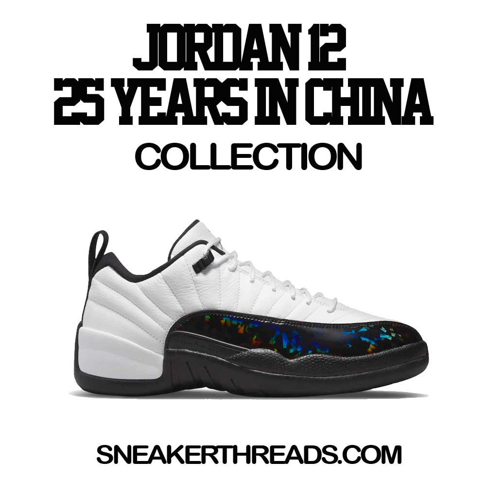 Jordan 12 Low 25 Years In China Sneaker Tees & Outifts