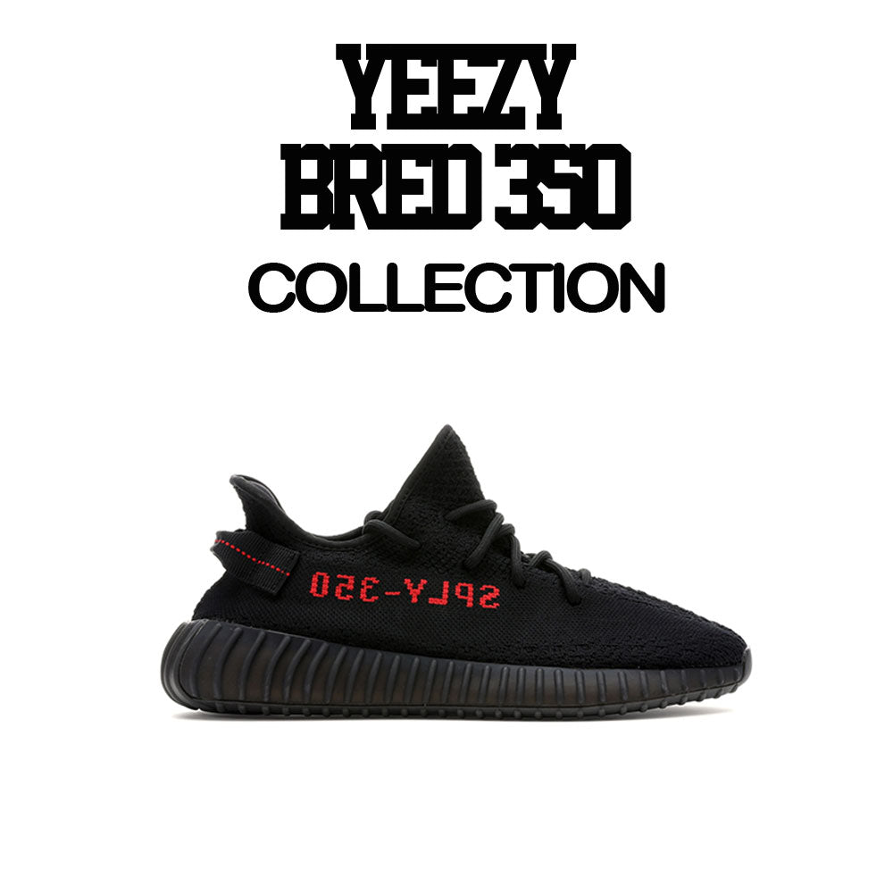 Yeezy boost core red shirts match boost sneaker tees.