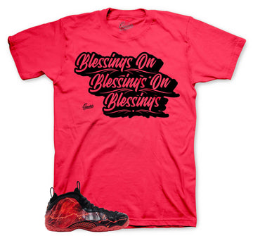 Foamposite Stranger Shirt - Blessings - Crimson