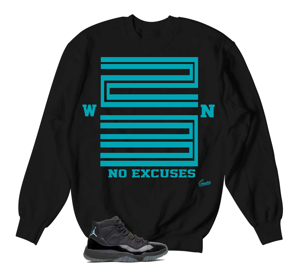 Retro 11 Gamma Blue Blue Sweater - Win 23 - Black