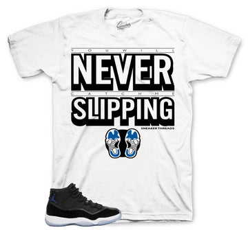 Never Slipping T-Shirt | Matches Jordan 11 Space Jam