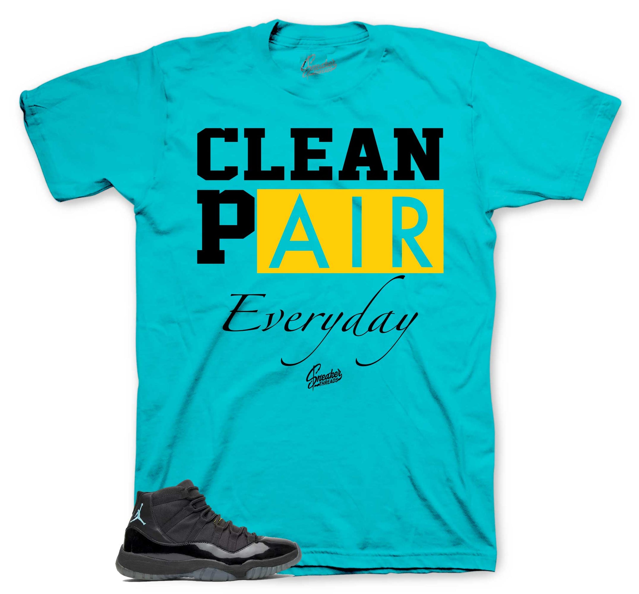 Retro 11 Gamma Blue Blue Shirt - Clean Pair - Gamma Blue