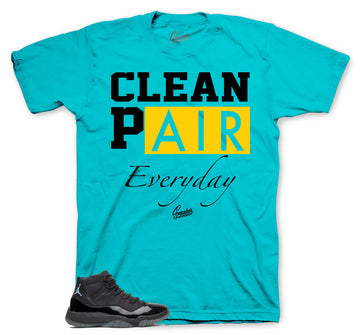 Retro 11 Gamma Blue Blue Shirt - Clean Pair - Gamma Blue