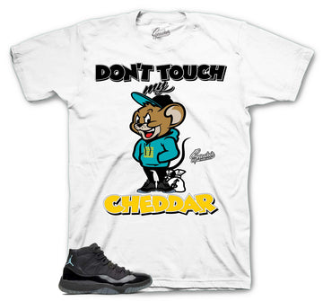 Retro 11 Gamma Blue Blue Shirt - Cheddar - White