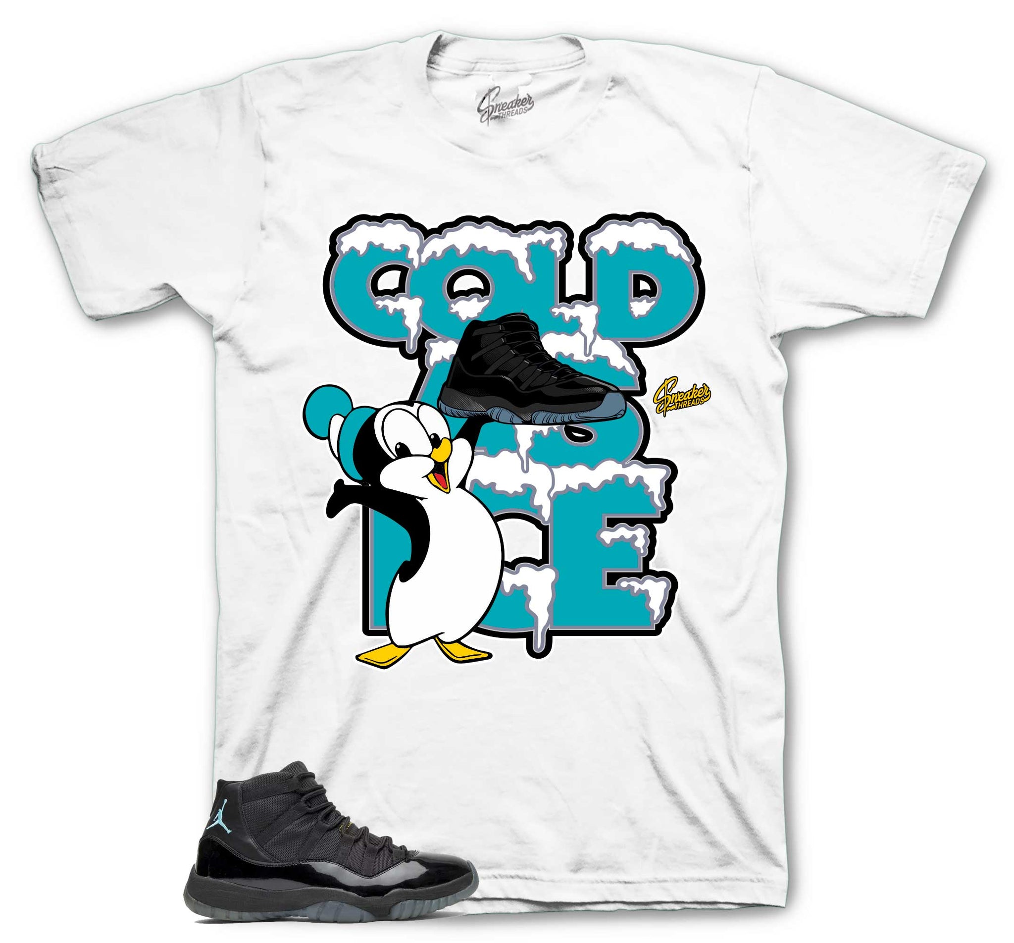 Retro 11 Gamma Blue Blue Shirt - Cold As Ice -