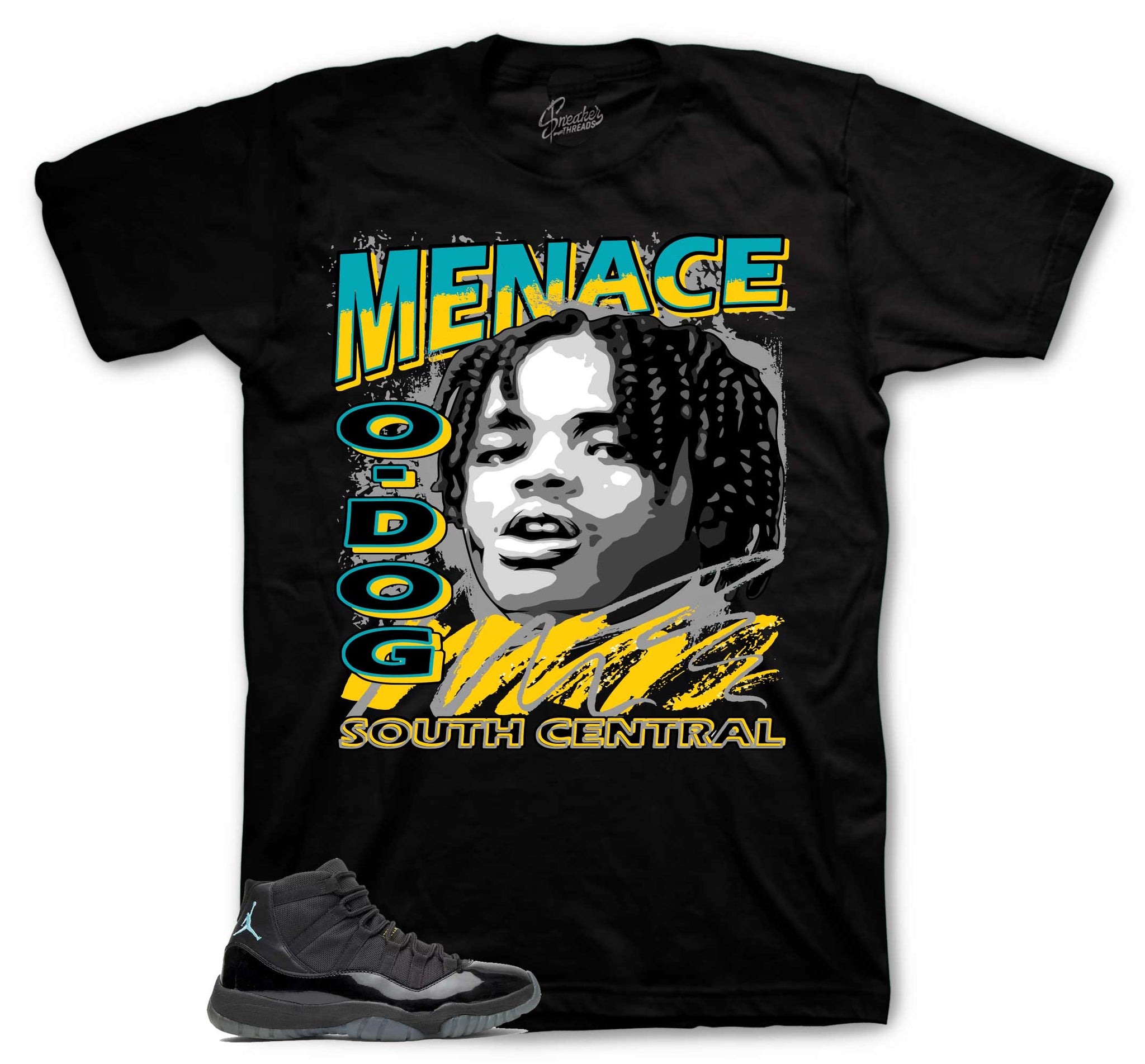 Retro 11 Gamma Blue Blue Shirt - 90s - Black