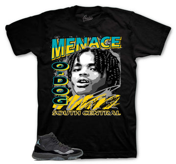 Retro 11 Gamma Blue Blue Shirt - 90s - Black