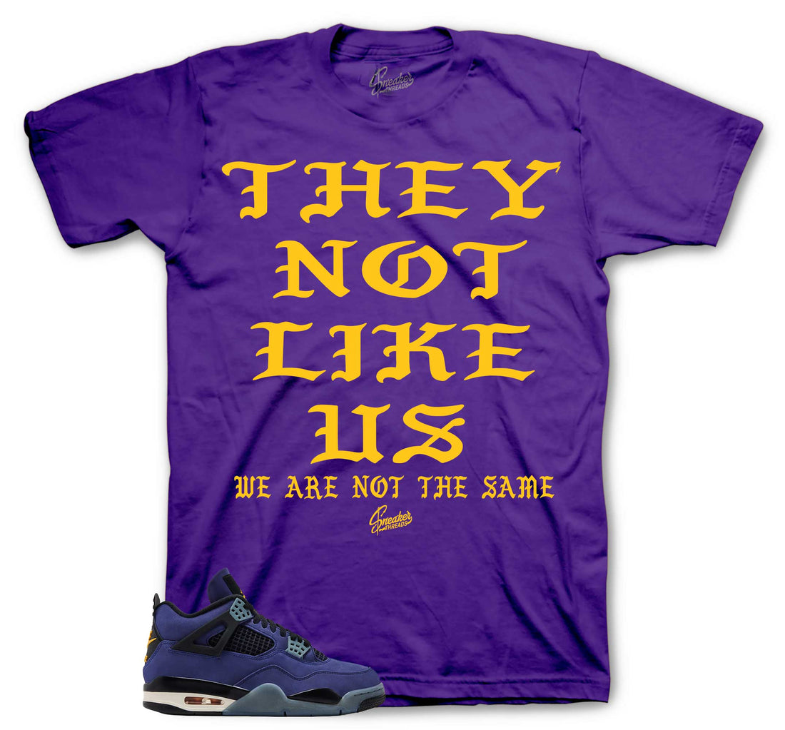 Retro 4 Imperial Purple Shirt - Not Like Us
