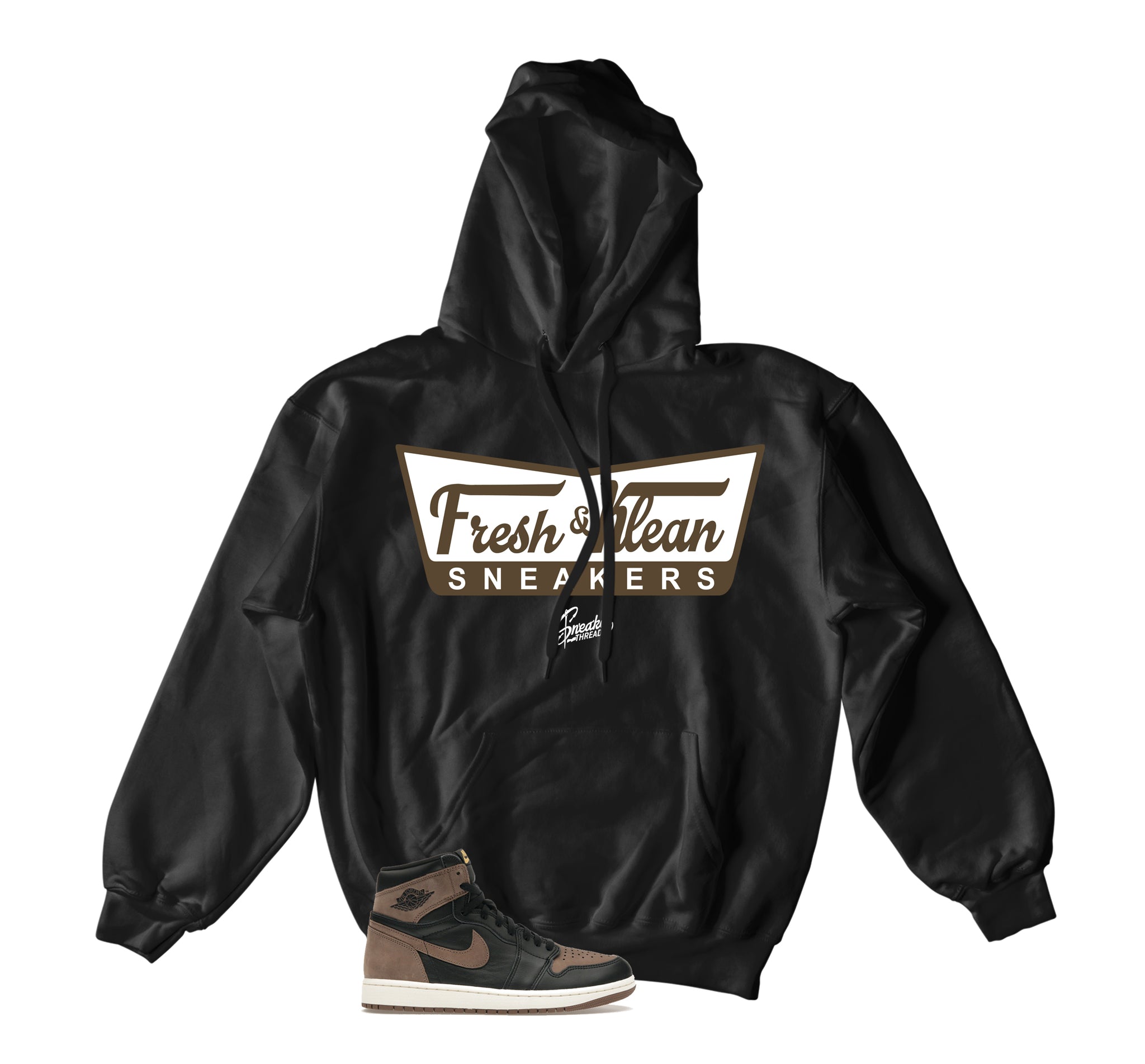 Retro 1 Palomino Hoody - Fresh & Klean - Black