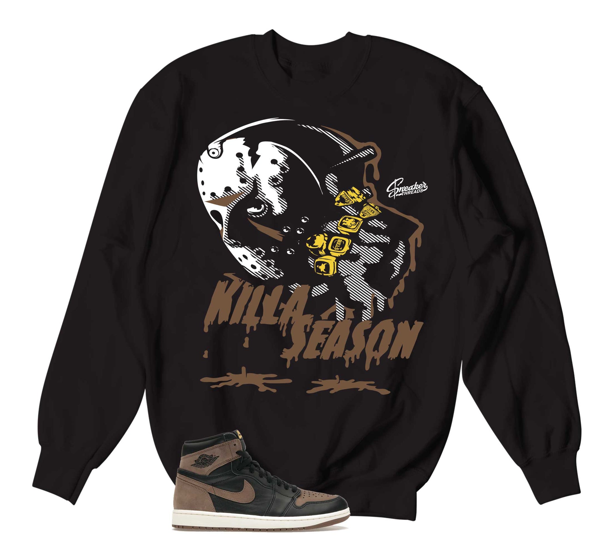 Retro 1 Palomino Sweater - Killa Season - Black