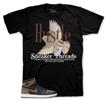 Retro 1 Palomino Shirt - Hustle Bird - Black