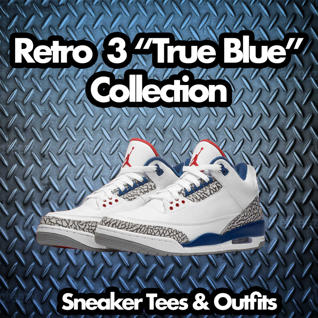 Retro 3 True Blue Shirt - Fresh Air - Blue