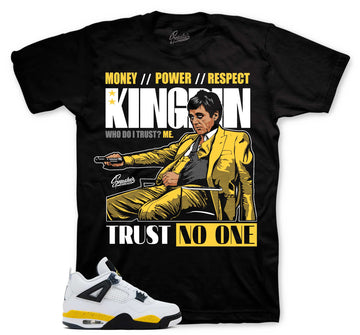 Retro 4 Tour Yellow Shirt - Trust issues - Black