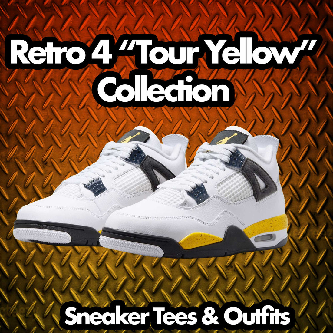 Retro 4 Tour Yellow Shirt - My Life - White