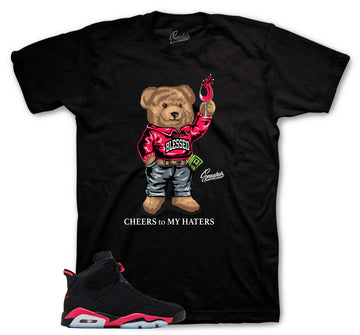 Retro 6 Infrared Shirt - Cheers Bear - Black