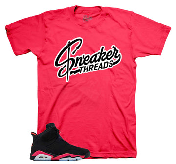 Retro 6 Infrared Shirt - ST Logo - Black