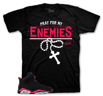 Retro 6 Infrared Shirt - Enemies - Black