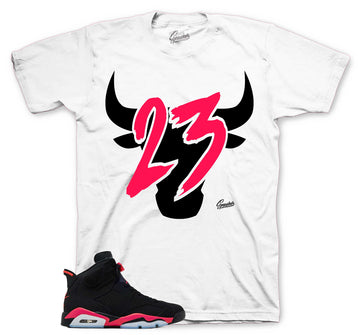 Retro 6 Infrared Shirt - Toro - Silver