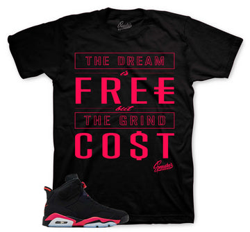 Retro 6 Infrared Shirt - Cost - Black