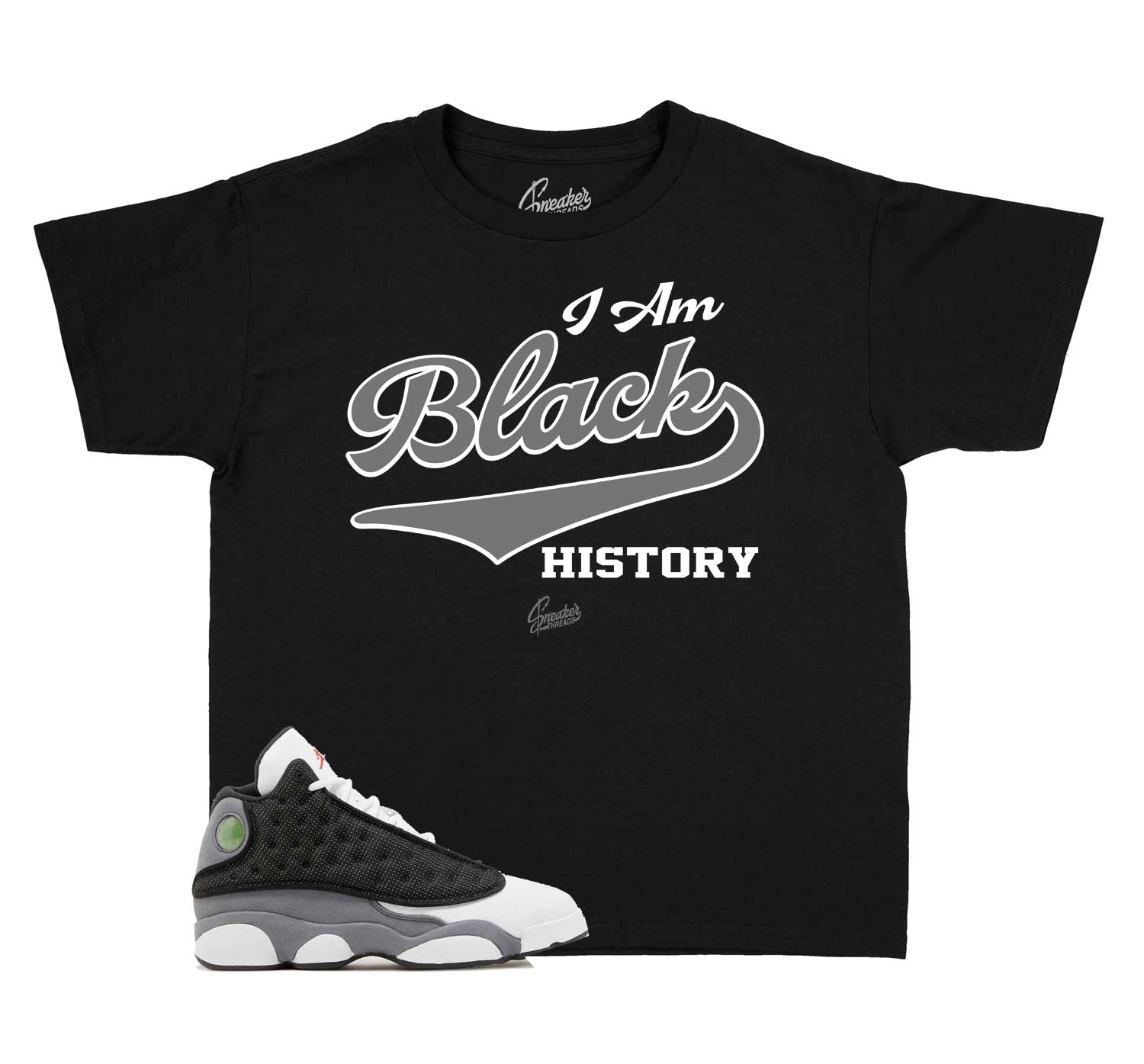 Kids Black Flint 13 Shirt - I Am - Black