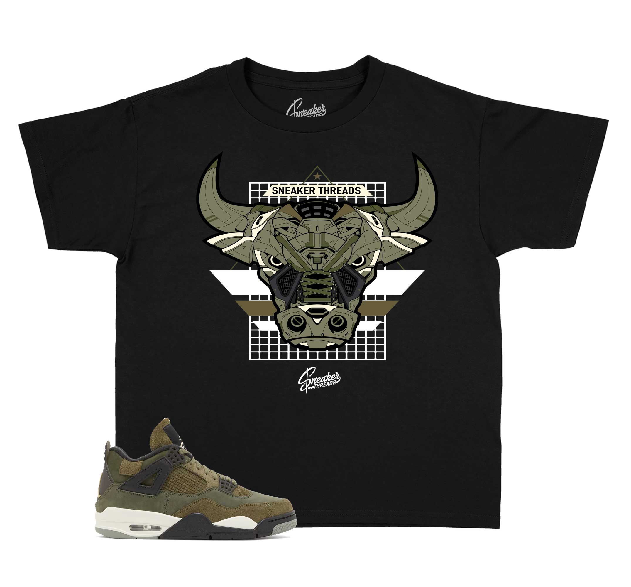 Tee collection designed to match Jordan 4 retro sneaker black gum | Jordan 4 black gum retro