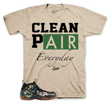 Clean Pair T-Shirt | Matches Foamposite Green Camo