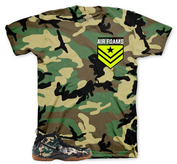 Camoflauge Air Foams T-Shirt | Matches Foamposite Green Camo