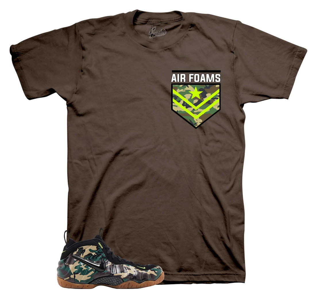 Air Foams T-Shirt | Matches Foamposite Green Camo