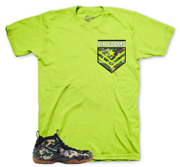 Air Foams T-Shirt | Matches Foamposite Green Camo