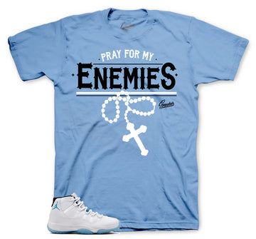 Retro 11 Legend Blue Shirt - Pray For Enemies - Blue