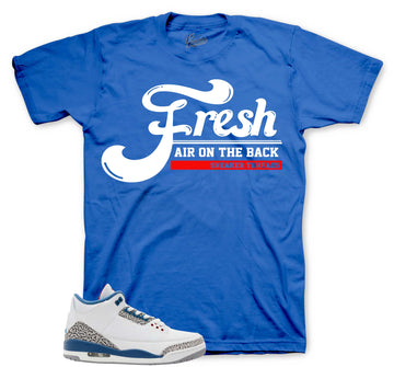 Retro 3 True Blue Shirt - Fresh Air - Blue