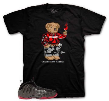 Foamposite Cough Drop Shirt - Cheers Bear - Black