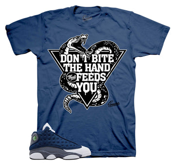 Retro 13 Flint Shirt - Dont Bite - Navy