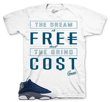 Retro 13 Flint Shirt - Cost - White