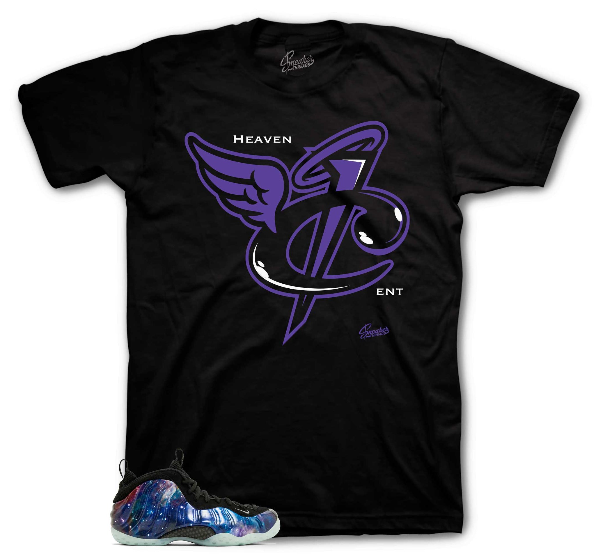 Foamposite Galaxy Shirt - Heaven Cent - Black