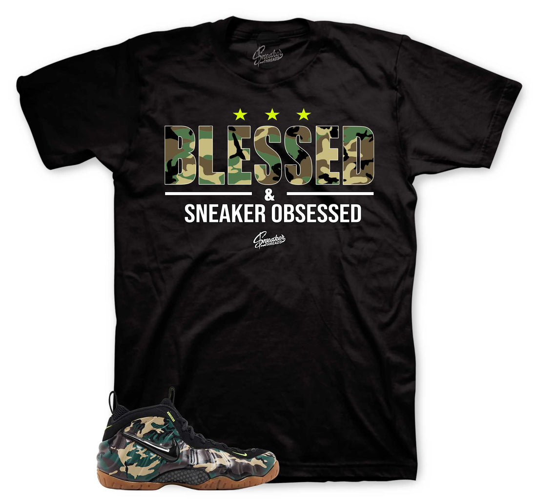 Blessed T-Shirt | Matches Foamposite Green Camo