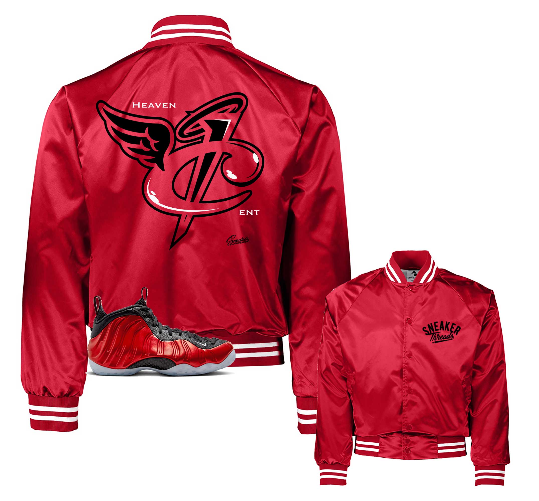 Red Metallic Jacket Foamposite metallic red Jacketsa nd coats match foams | Heaven Design