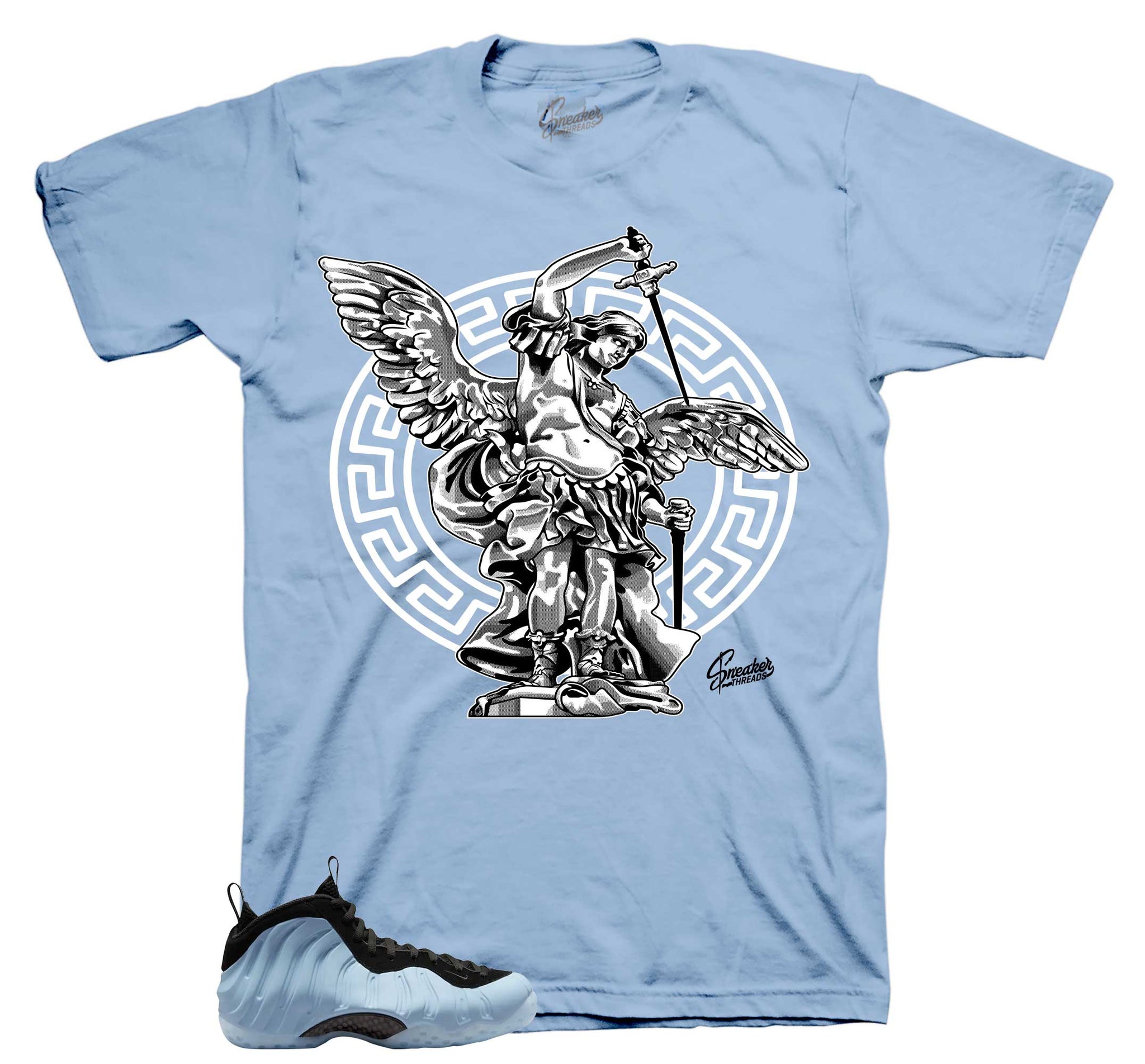 Foamposite Psychic Blue Shirt - Archangel - Light Blue